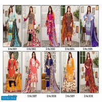 Saffron Cotton Gulzar Karachi Queen Vol-5 Wholesale Karachi Style Dress Material
