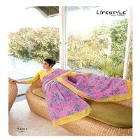 KRITIKA COTTON BY LIFESTYLE LINEN SILK ETHNIC TRADITIONAL WEAR SAREES