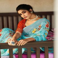 KRITIKA COTTON BY LIFESTYLE LINEN SILK ETHNIC TRADITIONAL WEAR SAREES