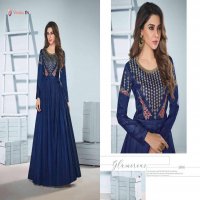 SAANVI VOL 2 BY VAMIKA TAFETA SILK LONG ETHNIC WEAR GOWN COLLECTION