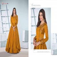SAANVI VOL 2 BY VAMIKA TAFETA SILK LONG ETHNIC WEAR GOWN COLLECTION