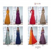 SAANVI VOL 2 BY VAMIKA TAFETA SILK LONG ETHNIC WEAR GOWN COLLECTION