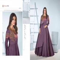 SAANVI VOL 2 BY VAMIKA TAFETA SILK LONG ETHNIC WEAR GOWN COLLECTION