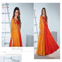 SAANVI VOL 2 BY VAMIKA TAFETA SILK LONG ETHNIC WEAR GOWN COLLECTION