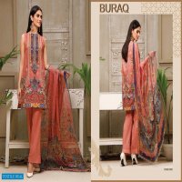 Agha Noor Buraq Vol-2 Jam Satin Cotton printed Dress Material