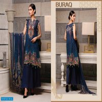 Agha Noor Buraq Vol-2 Jam Satin Cotton printed Dress Material