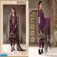 Agha Noor Buraq Vol-2 Jam Satin Cotton printed Dress Material
