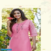 Parra Albela Vol-1 Wholesale Casual Shopping Model Chanderi With Khatli Work Kurti With Pants
