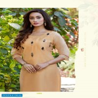 Parra Albela Vol-1 Wholesale Casual Shopping Model Chanderi With Khatli Work Kurti With Pants
