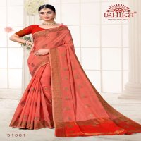 ISHIKA SAREES KUMKUM COTTON SILK FANCY SARIS WHOLESALER