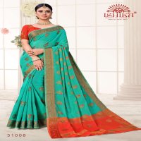 ISHIKA SAREES KUMKUM COTTON SILK FANCY SARIS WHOLESALER