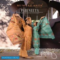 MUMTAZ ARTS PARINEETA LAWN COTTON DESIGNER FANCY SUITS