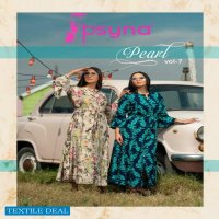 PEARL VOL 7 BY PSYNA RAYON PRINTED DESIGNER GOWN WHOLESALER