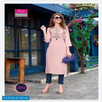 Diya Trends Fashionista Vol-1 Wholesale Reyon Kurti With Plazzo