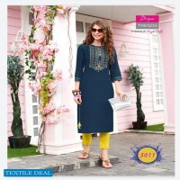 Diya Trends Fashionista Vol-1 Wholesale Reyon Kurti With Plazzo