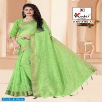 Kodas Ruhani 6182 Wholesale Cotton Saree With Work Saree Blouse