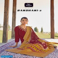 FOUR BUTTONS BANDHANI VOL 2 READYMADE FESTIVAL WEAR FANCY SUITS