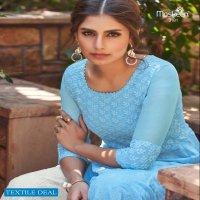 MONSSON VOL 3 BY MASKEEN GEORGETTE LAKHNAWI WORK KURTI WITH PANT COLLECTION