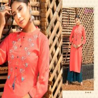 PALAZZO HOUSE VOL 12 BY PSYNA RAYON SLUB DESIGNER KURTI WITH PLAZZO