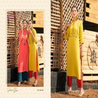 PALAZZO HOUSE VOL 12 BY PSYNA RAYON SLUB DESIGNER KURTI WITH PLAZZO