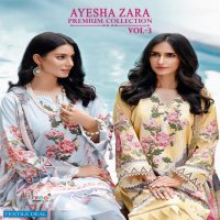 AYESHA ZARA PREMIUM VOL 3 BY SHREE FABS PAKISTANI COTTON DRESS MATERIALS