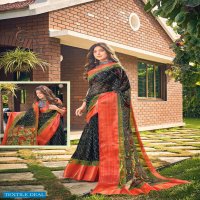 SHVETAMBAR BANDEZ KALMKARI SILK VOL 2 ORGANZA DESIGNER SARIS EXPORTS