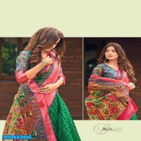SHVETAMBAR BANDEZ KALMKARI SILK VOL 2 ORGANZA DESIGNER SARIS EXPORTS