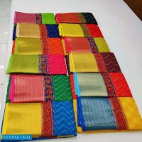 SHVETAMBAR BANDEZ KALMKARI SILK VOL 2 ORGANZA DESIGNER SARIS EXPORTS