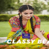 SHVETAMBAR LINEN BANDEZ SILK SAREE AUTHORIZED SUPPLIER IN SURAT