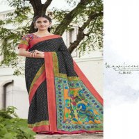 SHVETAMBAR LINEN BANDEZ SILK SAREE AUTHORIZED SUPPLIER IN SURAT