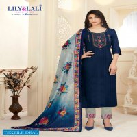 MAHIRA BY LILY & LALI FULL STITCH DESIGNER TOP BOTTOM WITH DUPATTA