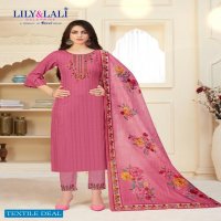 MAHIRA BY LILY & LALI FULL STITCH DESIGNER TOP BOTTOM WITH DUPATTA