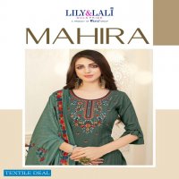 MAHIRA BY LILY & LALI FULL STITCH DESIGNER TOP BOTTOM WITH DUPATTA