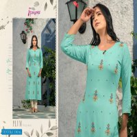 PLUM BY PSYNA RAYON REGULAR WEAR FANCY KURTIS