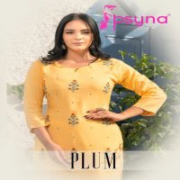 PLUM BY PSYNA RAYON REGULAR WEAR FANCY KURTIS