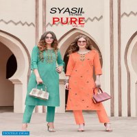 PURE VOL 2 BY SYASII COTTON SLUB KURTI WITH PANT SUPPLIER