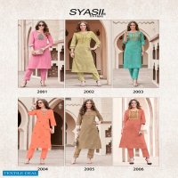 PURE VOL 2 BY SYASII COTTON SLUB KURTI WITH PANT SUPPLIER