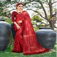 MANSAROVER INAYA VOL 2 MOSS CHIFFON PRINTED SAREES