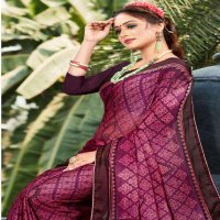 MANSAROVER INAYA VOL 2 MOSS CHIFFON PRINTED SAREES