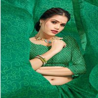 NIYATA BY MANSAROVER MOSS CHIFFON PRINTED FANCY SAREES