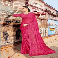 NIYATA BY MANSAROVER MOSS CHIFFON PRINTED FANCY SAREES