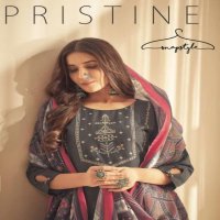 PRISTINE BY SNAPSTYLE SILK KURTI PANT WITH DUPATTA READYMADE COLLECTION