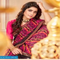 5D DESIGNER HIMANI VOL 2 GEORGETTE SAREE WITH BORDER WITH CHEAP RATE