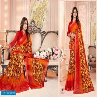 5D DESIGNER HIMANI VOL 2 GEORGETTE SAREE WITH BORDER WITH CHEAP RATE