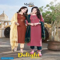 Manas Delight Vol-4 Wholesale Full Stitched Top With Pant And Dupatta Catalog