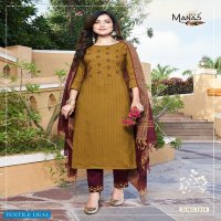 Manas Delight Vol-4 Wholesale Full Stitched Top With Pant And Dupatta Catalog