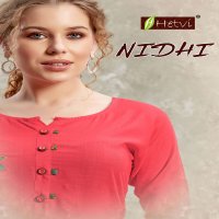 NIDHI BY HETVI HEAVY RAYON KURTI WITH PLAZO CATALOG WHOLESALER BEST RATE