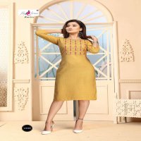 TONACT VOL.2 BY FLY FREE HEAVY RAYON TWO TONE WITH WORK KURTI CATLOG WHOLESALER BEST RATE