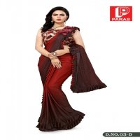 Paras 03 Colours Wholesale Festive Fancy Fabrics Sarees