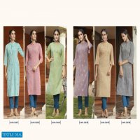 LADLEE BY KALAROOP RAYON EMBROIDERY CASUAL WEAR FANCY KURTI